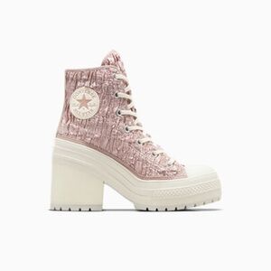 Chuck 70 De Luxe Heel Satin pink heel women size 5.5